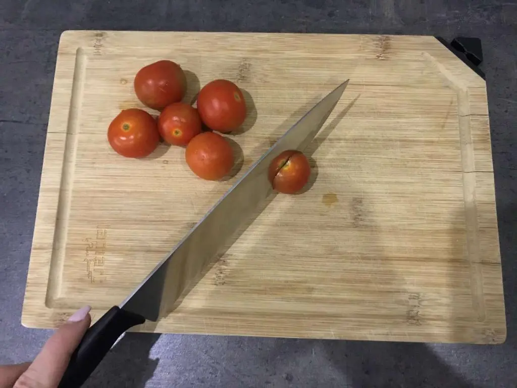 Test ostrosti na rajčatech