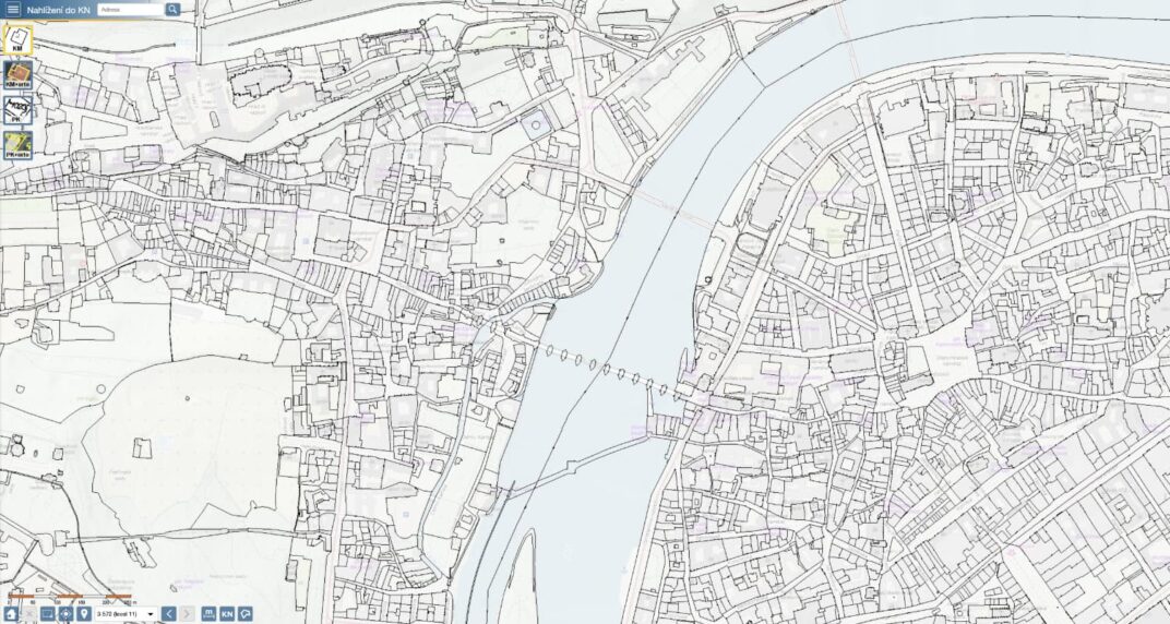 mapa z katastru nemovitostí